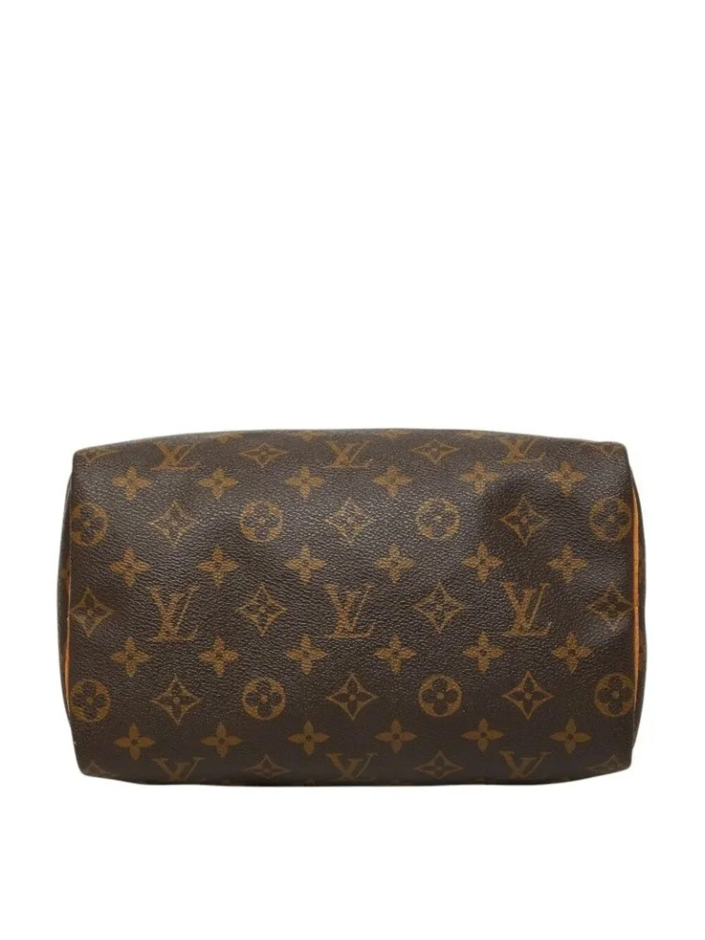 Louis Vuitton Monogram Speedy 25 Handbag Brown Leather